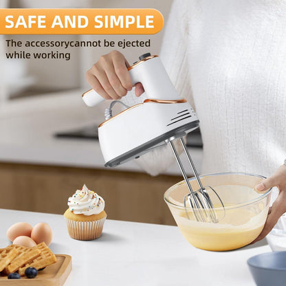 Hand Mixer, 5-Speed Electric with Turbo Boost