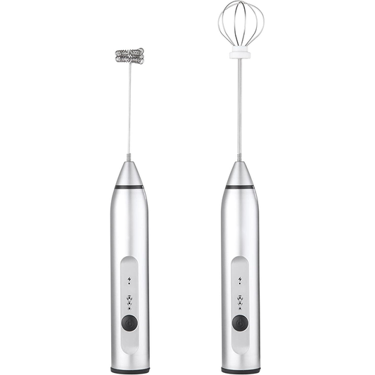 Electric Whisk Milk Frother with 2 Whisks