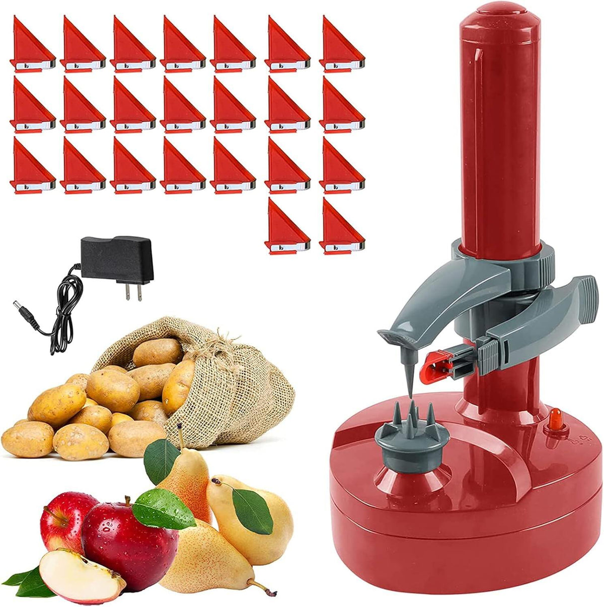 Electric Potato Peeler with Replacement Blades