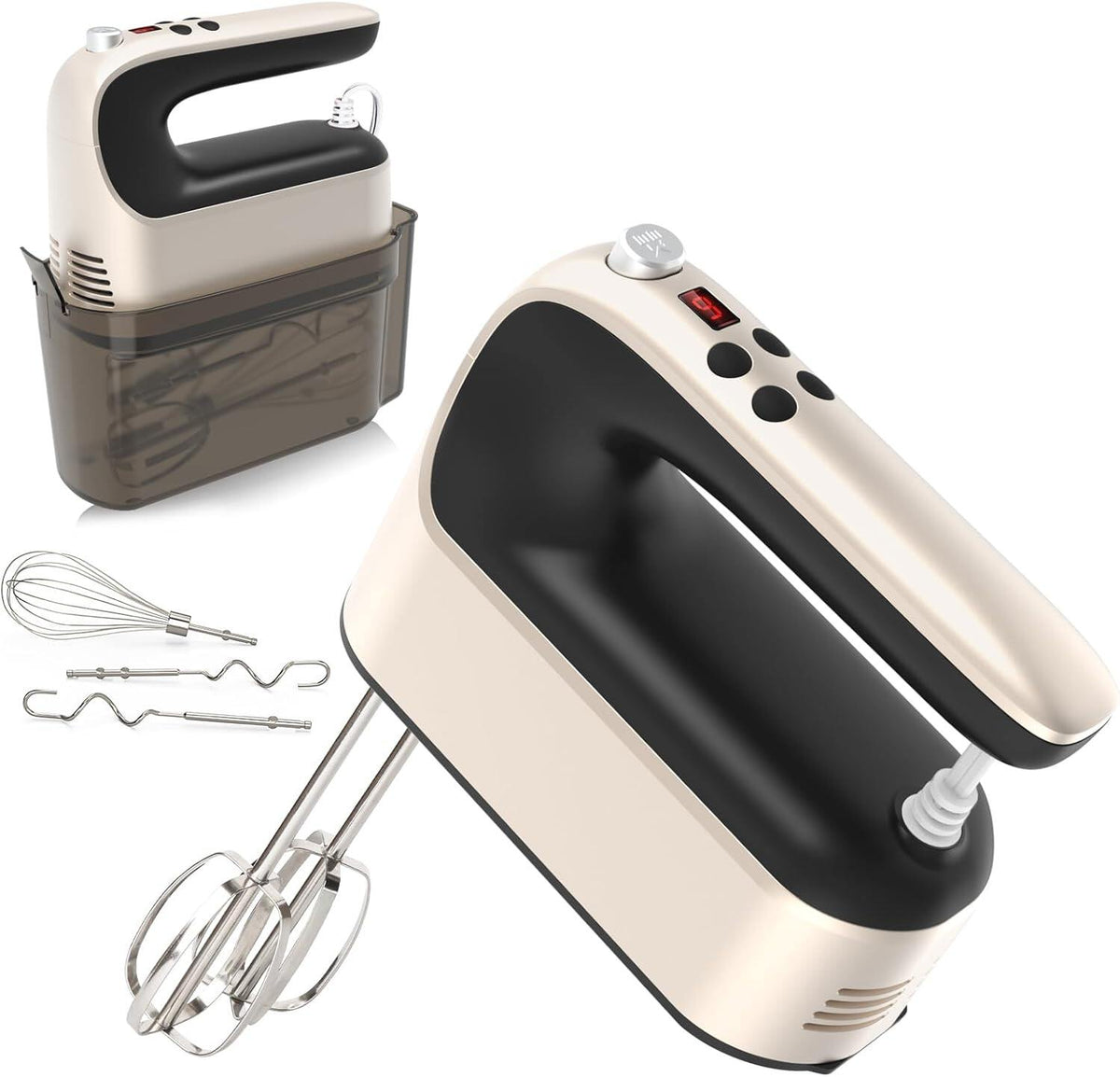 9-Speed Digital Hand Mixer Electric