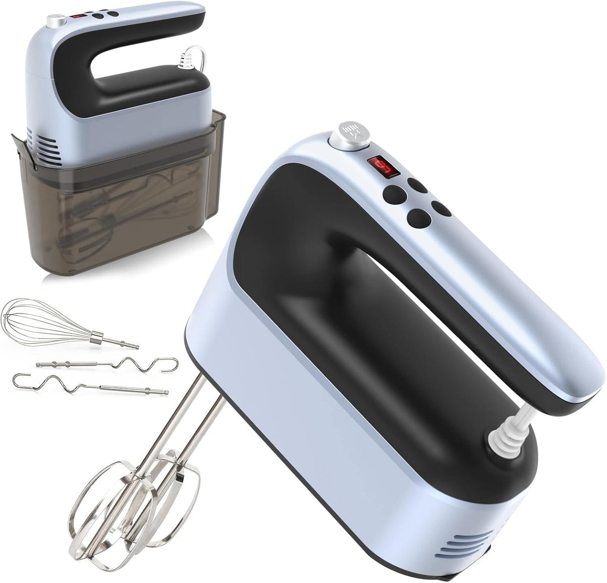 9-Speed Digital Hand Mixer Electric