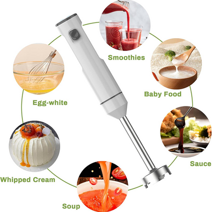 Variable Speed Immersion Blender handheld Rechargeable