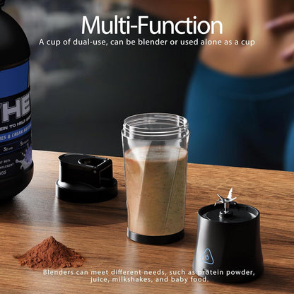 Portable Blender, Cordless, Personal Blender-for Shakes & Smoothies