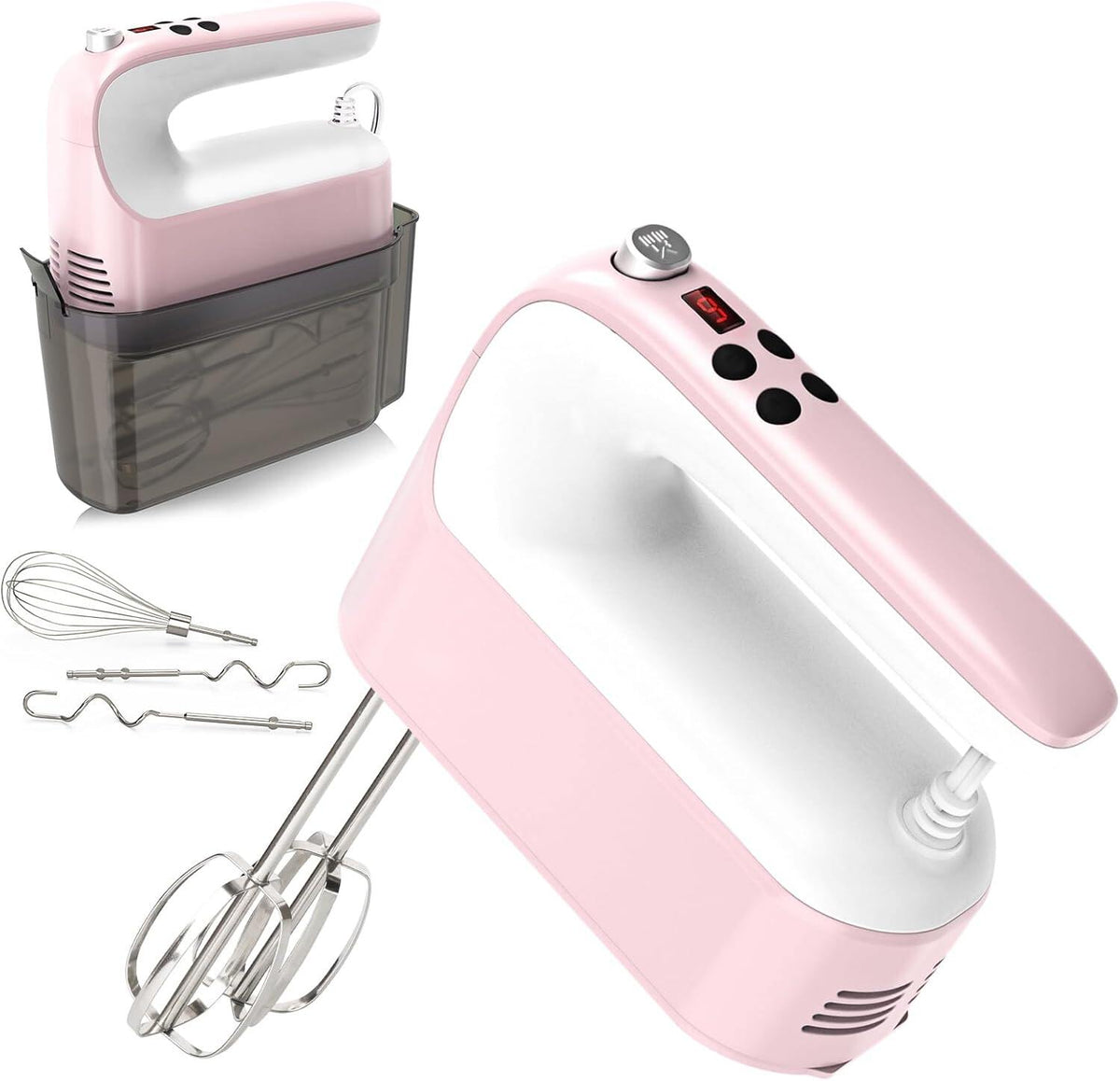 9-Speed Digital Hand Mixer Electric