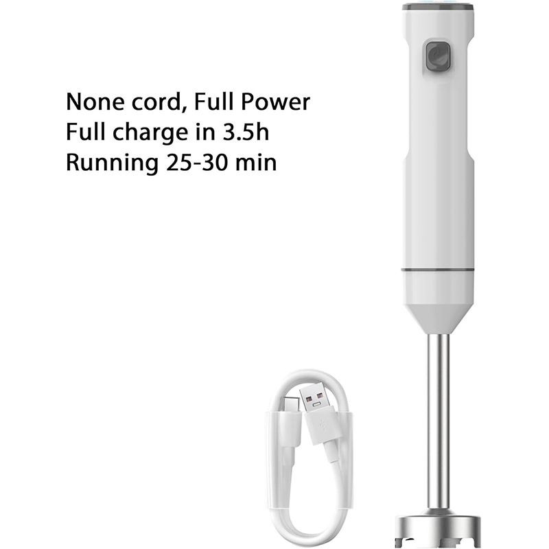 Variable Speed Immersion Blender handheld Rechargeable