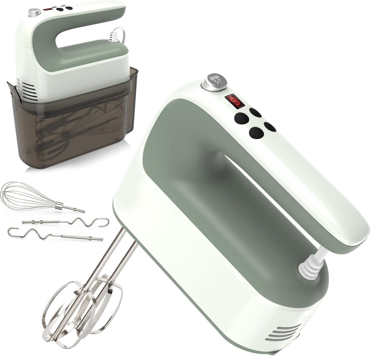 9-Speed Digital Hand Mixer Electric