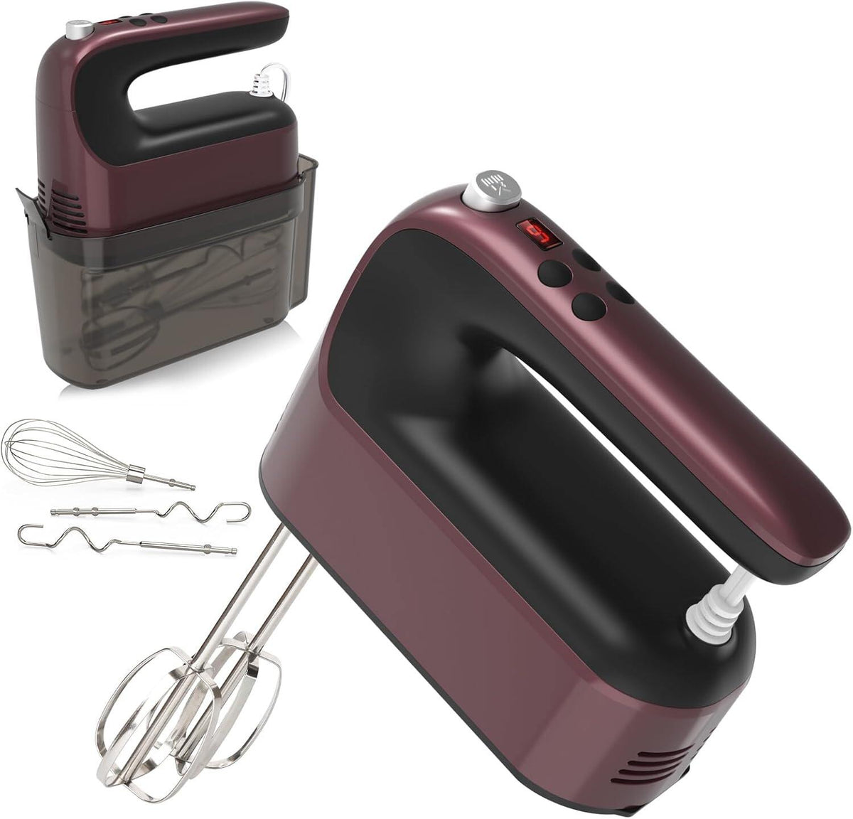 9-Speed Digital Hand Mixer Electric