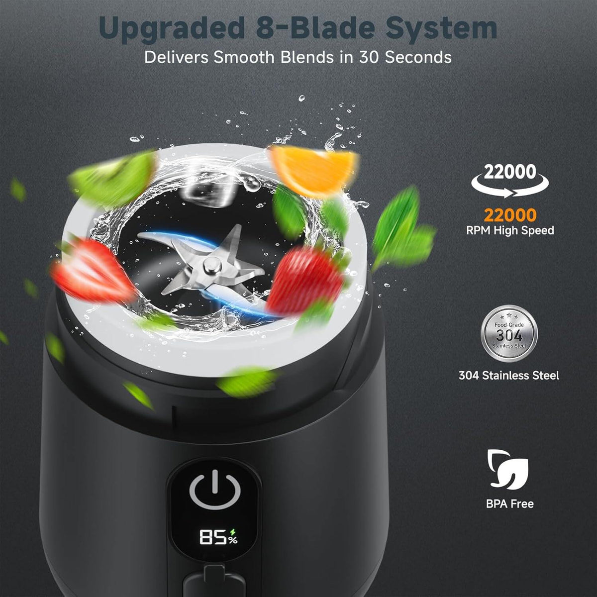 Portable Blender, Personal Size Smoothie Blender